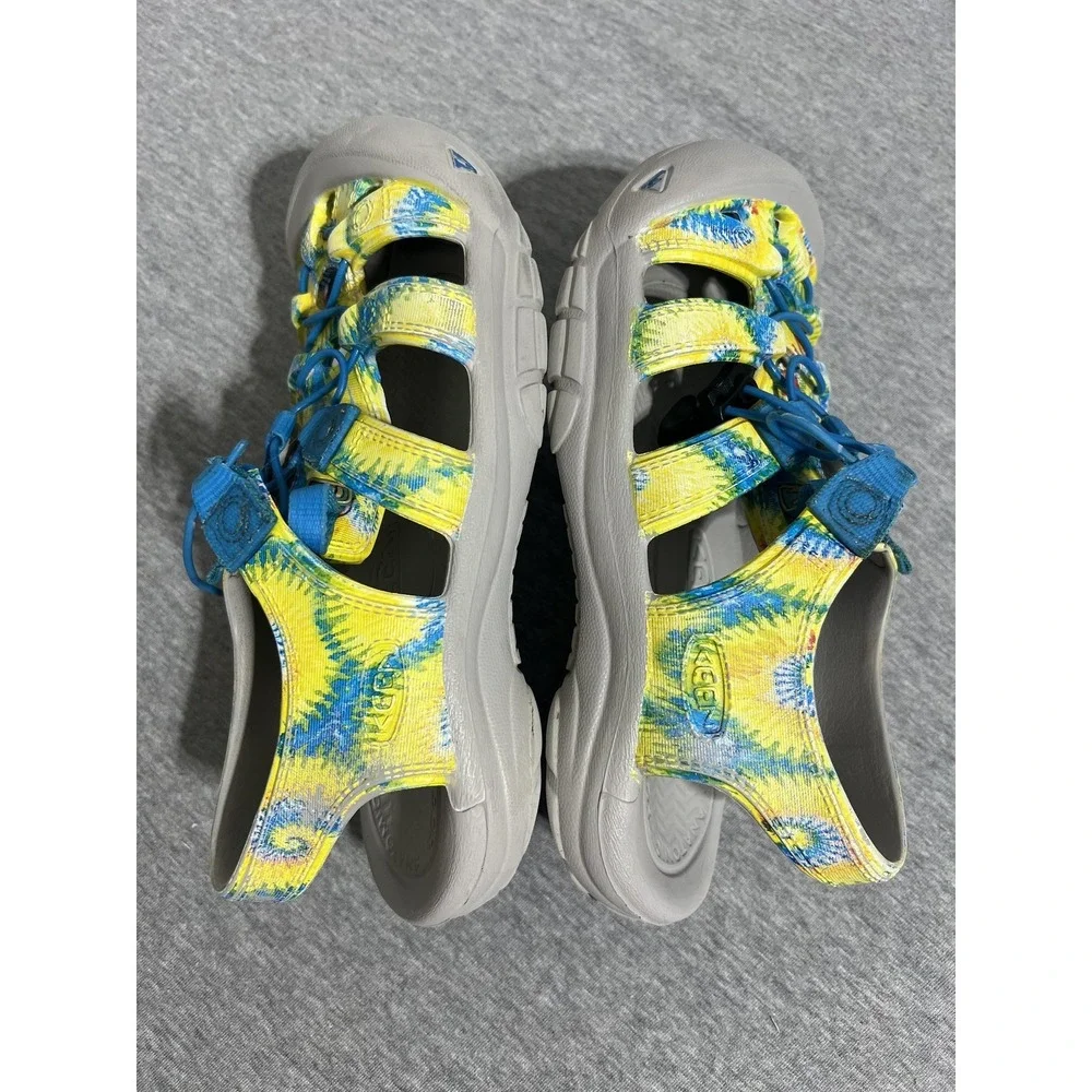Keen Newport H2 Shoes Womens Size 4 Yellow Blue Tie Dye Water Sandals Outdoor